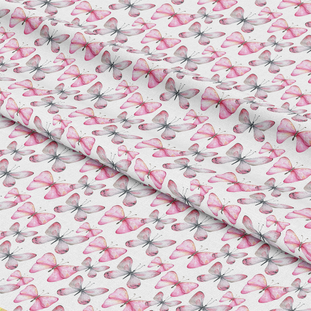 Watercolor Butterflies Pattern 4 Quilting Cotton Fabric