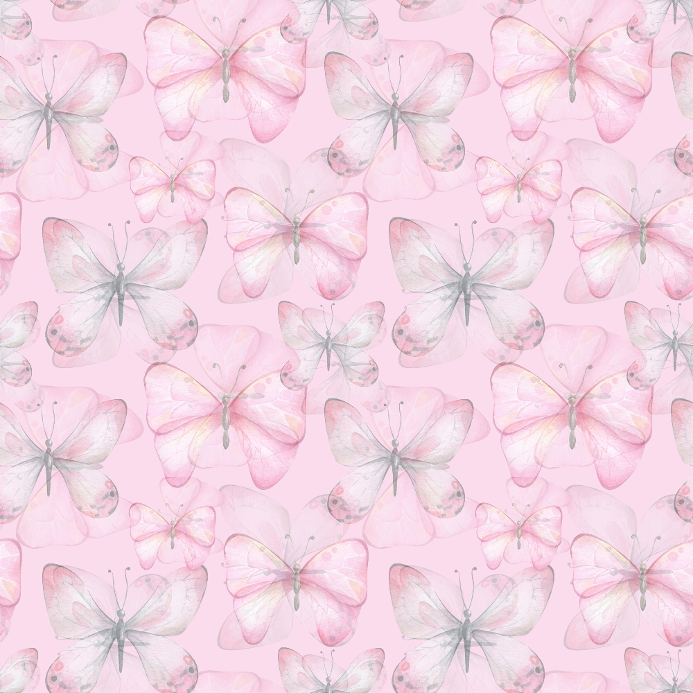 Blush Flutter Pattern 5 Minky Fabric