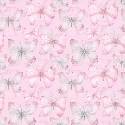 Blush Flutter Pattern 5 Minky Fabric