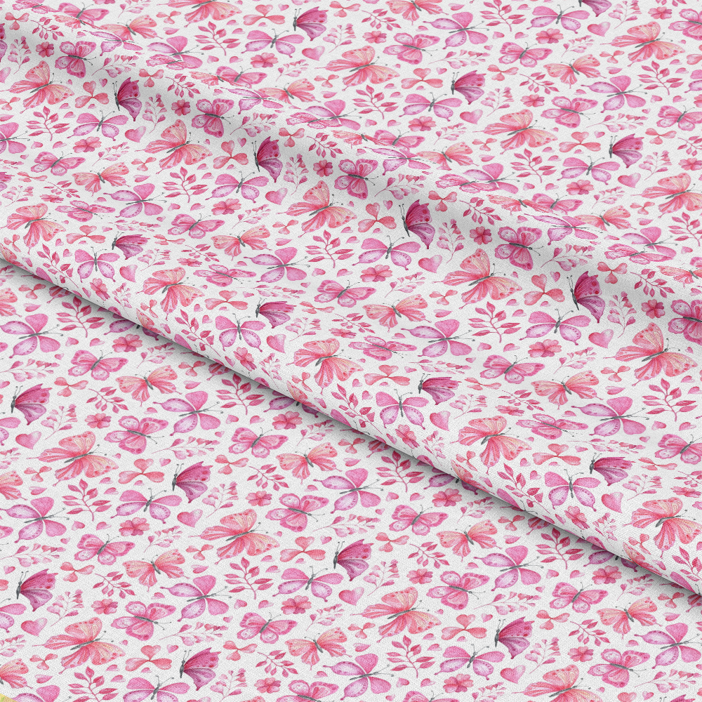 Watercolor Butterflies Pattern 7 Quilting Cotton Fabric