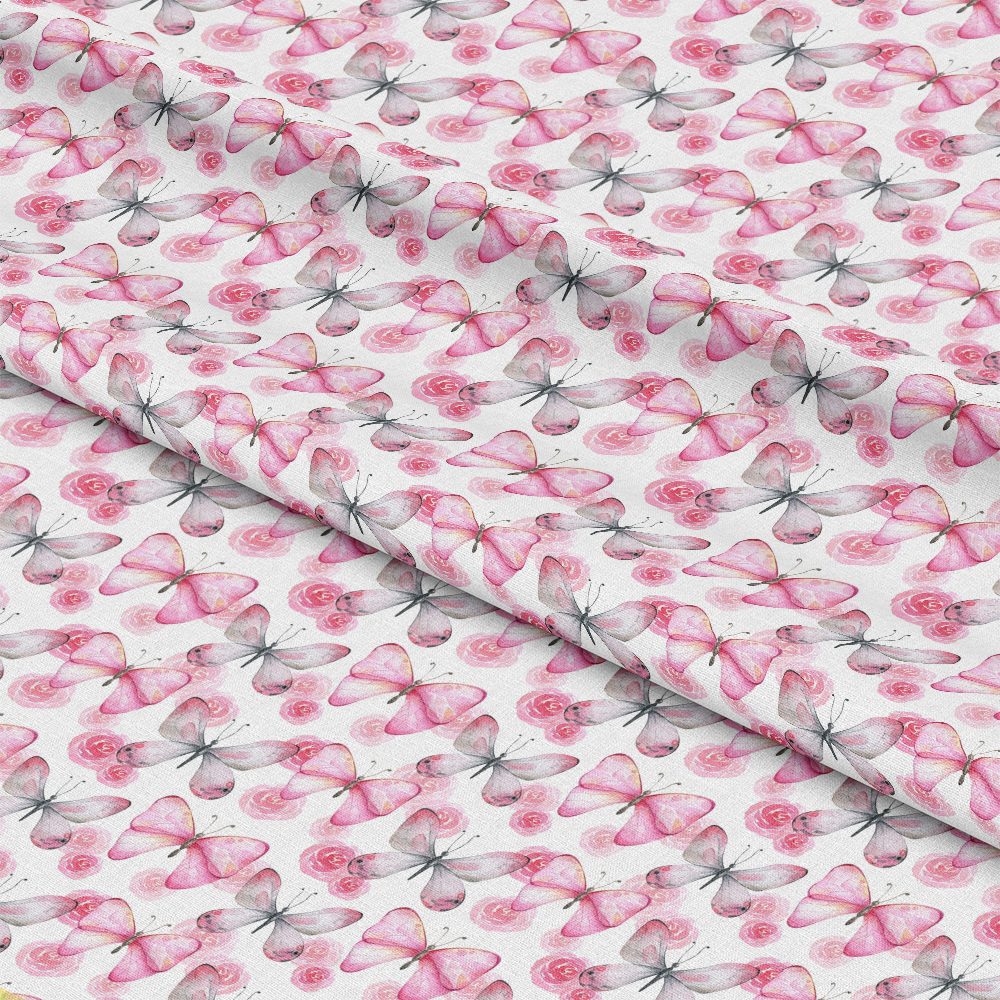 Watercolor Butterflies Pattern 9 Quilting Cotton Fabric