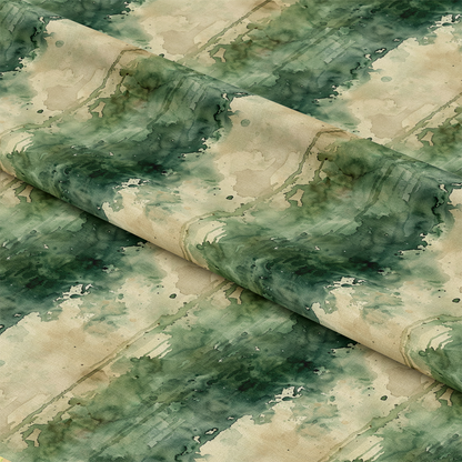 Watercolor Camouflage Grunge Pattern 11 Quilting Cotton Fabric