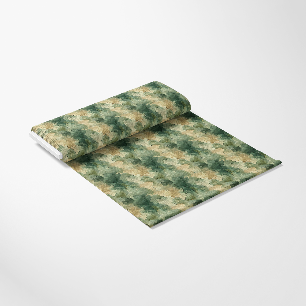 Watercolor Camouflage Grunge Pattern 17 Quilting Cotton Fabric