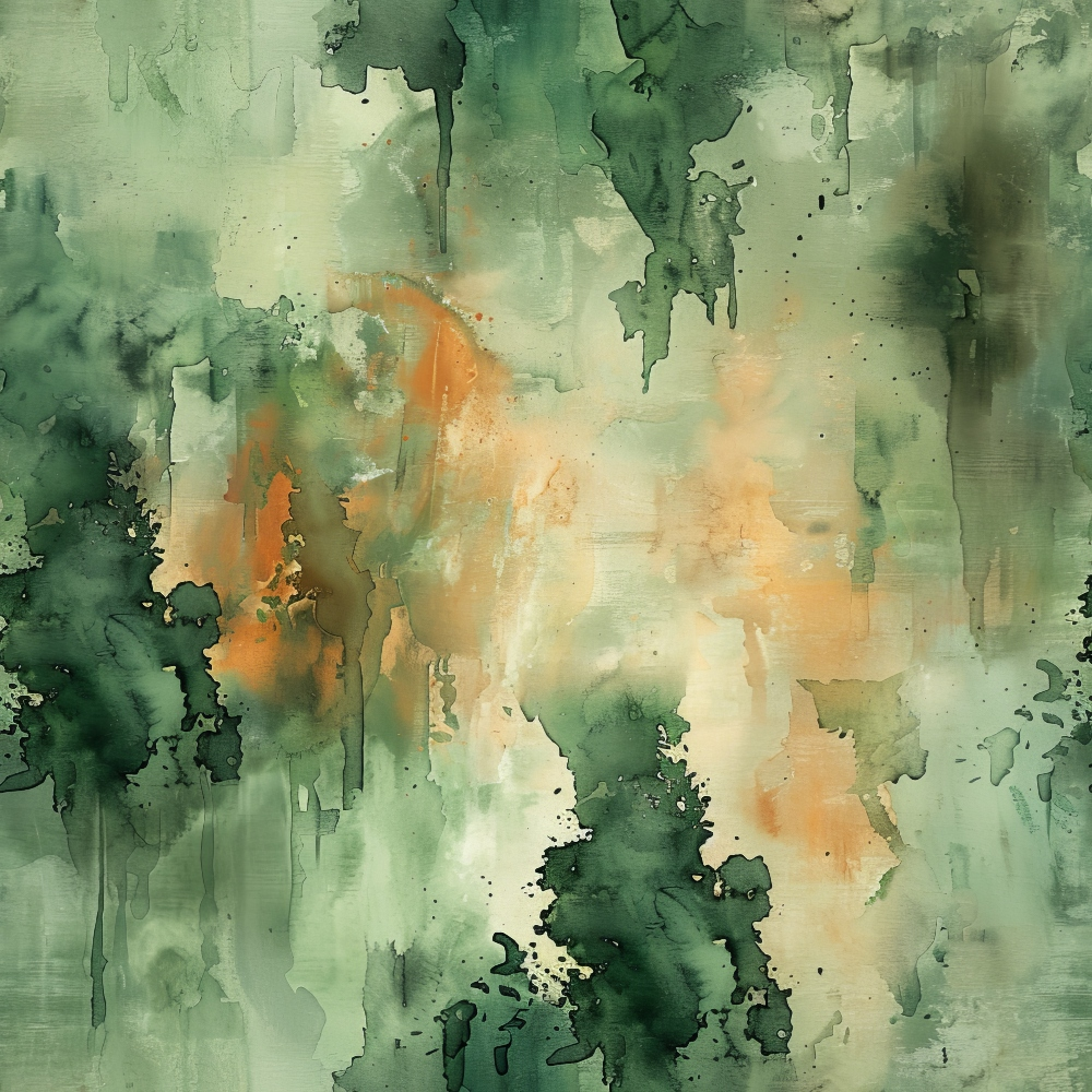 Sage Ink Wash Pattern 2 Minky Fabric