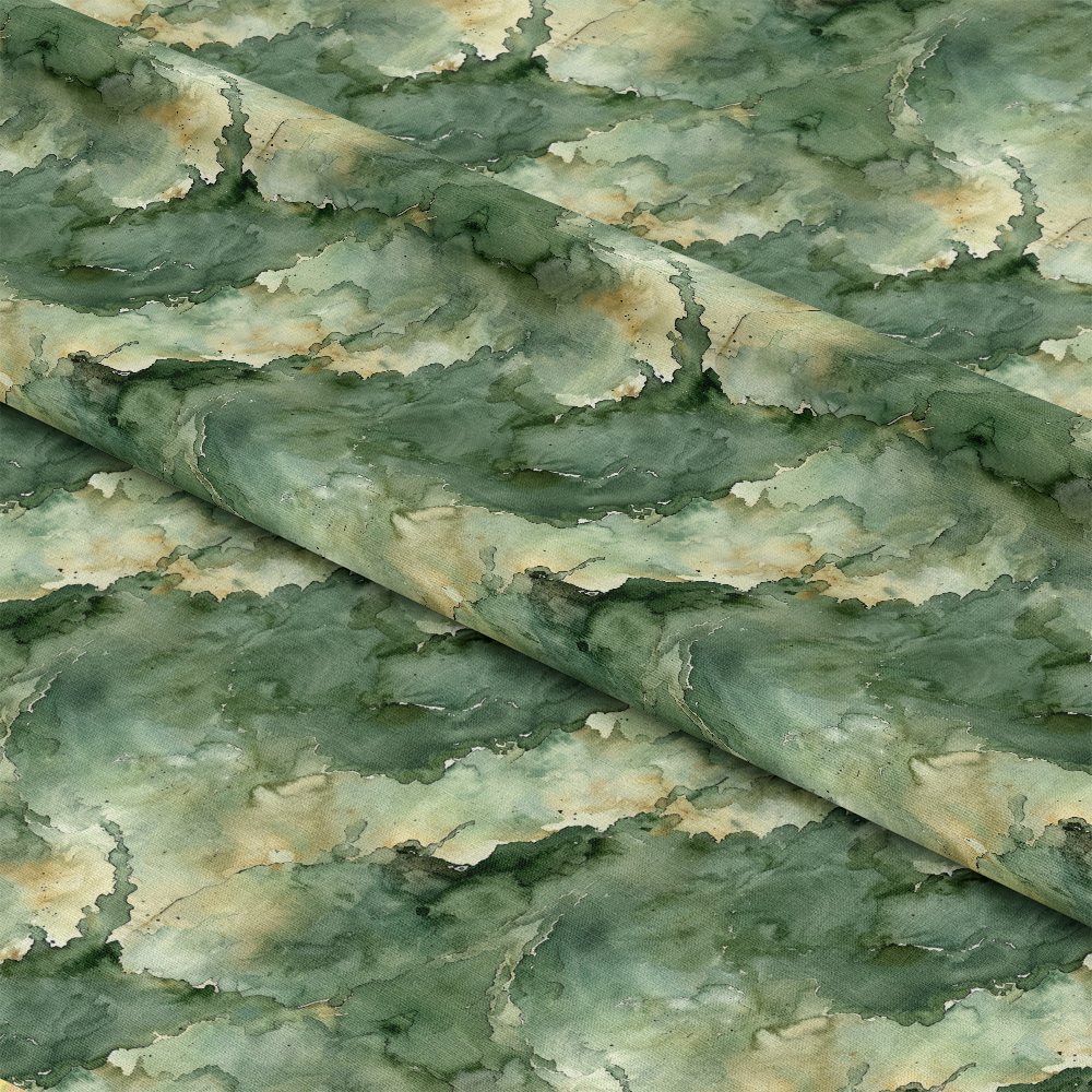 Watercolor Camouflage Grunge Pattern 4 Quilting Cotton Fabric