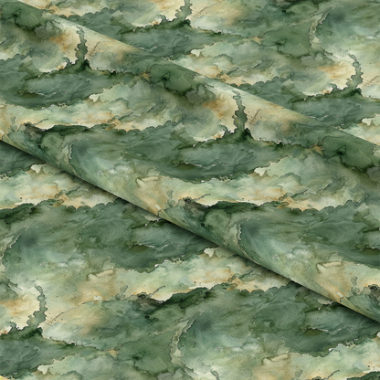 Watercolor Camouflage Grunge Pattern 4 Quilting Cotton Fabric