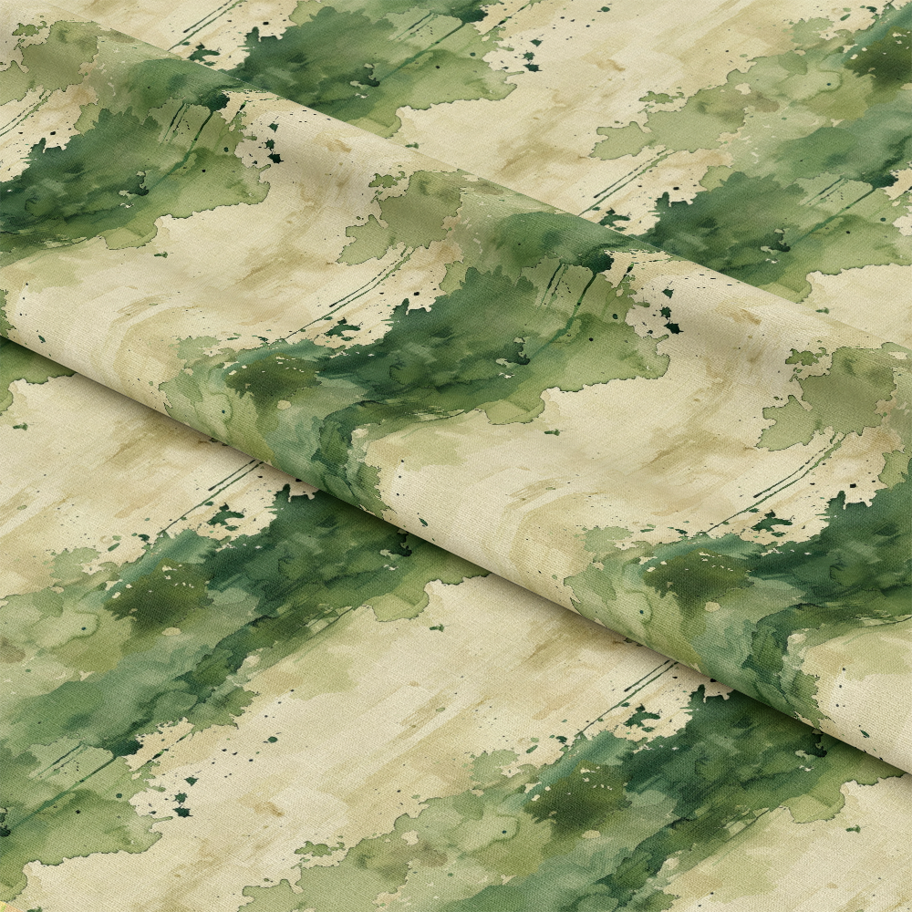Watercolor Camouflage Grunge Pattern 5 Quilting Cotton Fabric