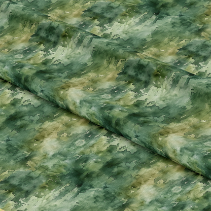 Watercolor Camouflage Grunge Pattern 7 Quilting Cotton Fabric