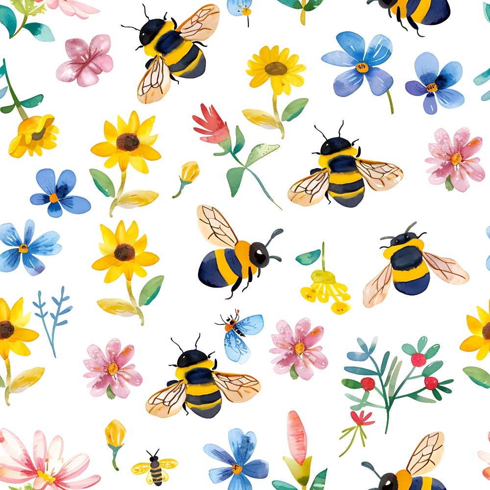 Honey Meadow Pattern 12 Minky Fabric