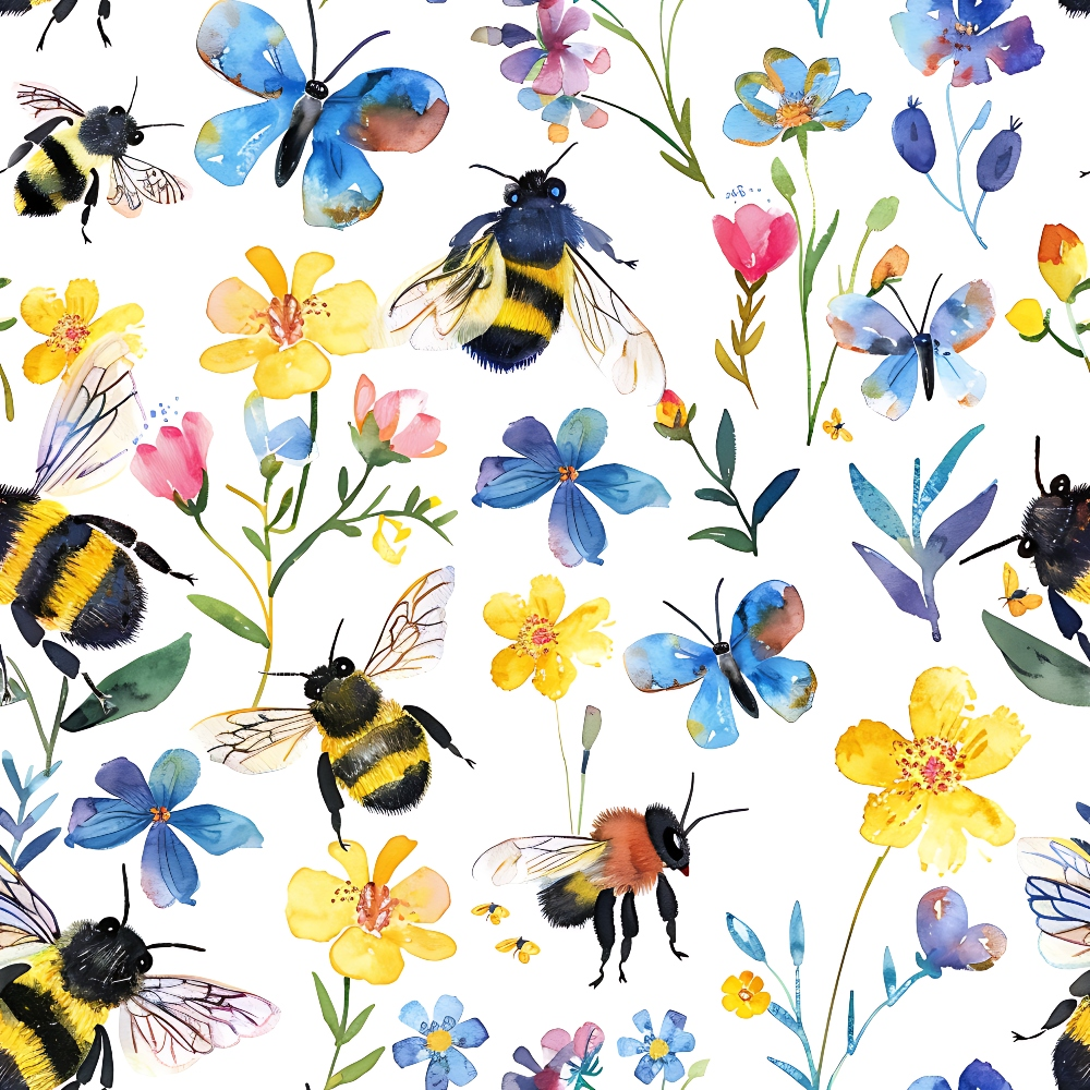 Honey Meadow Pattern 15 Minky Fabric