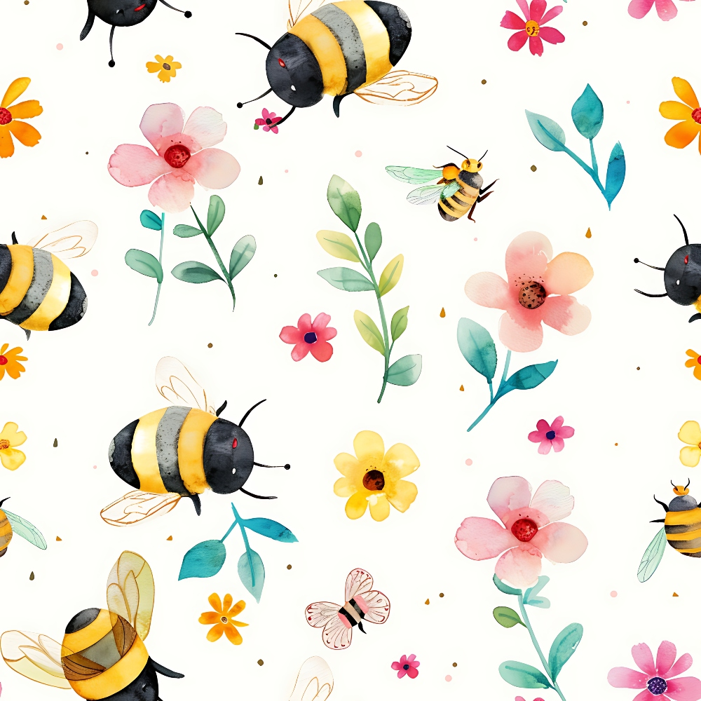 Honey Meadow Pattern 7 Minky Fabric