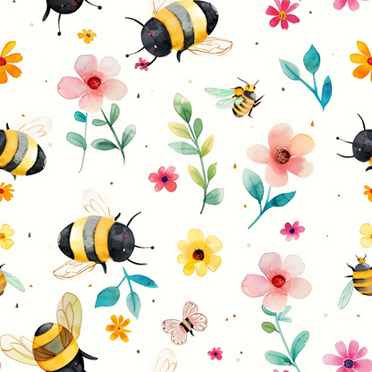 Honey Meadow Pattern 7 Minky Fabric