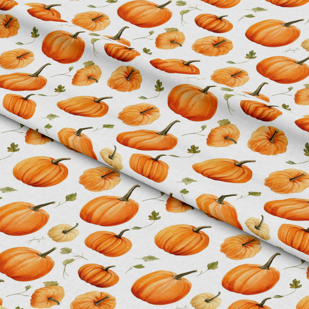 Watercolor Halloween Characters Pattern 1 Quilting Cotton Fabric
