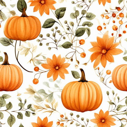 Spooky Pumpkin Patch Pattern 4 Minky Fabric