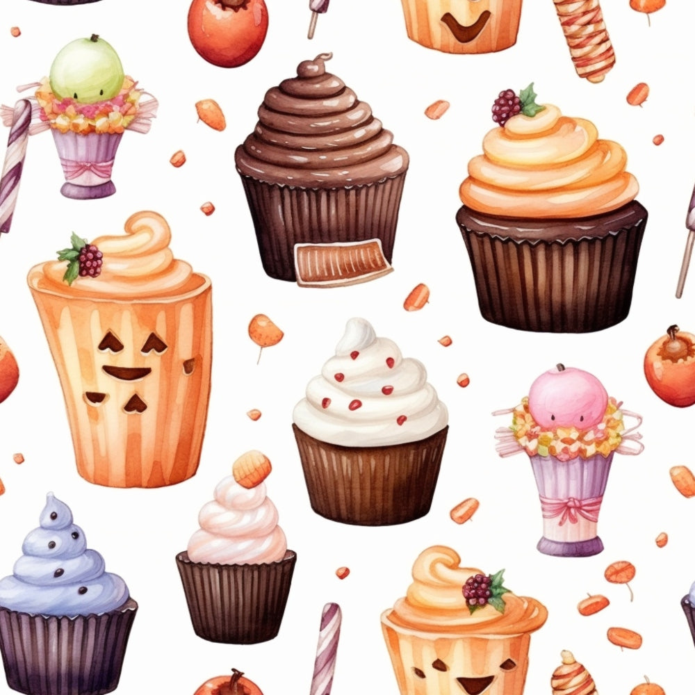 Spooky Pumpkin Patch Pattern 6 Minky Fabric