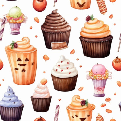 Spooky Pumpkin Patch Pattern 6 Minky Fabric