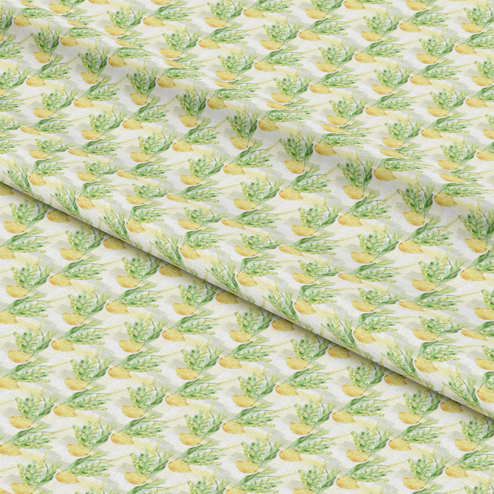 Watercolor Happy Sukkot Pattern 10 Quilting Cotton Fabric