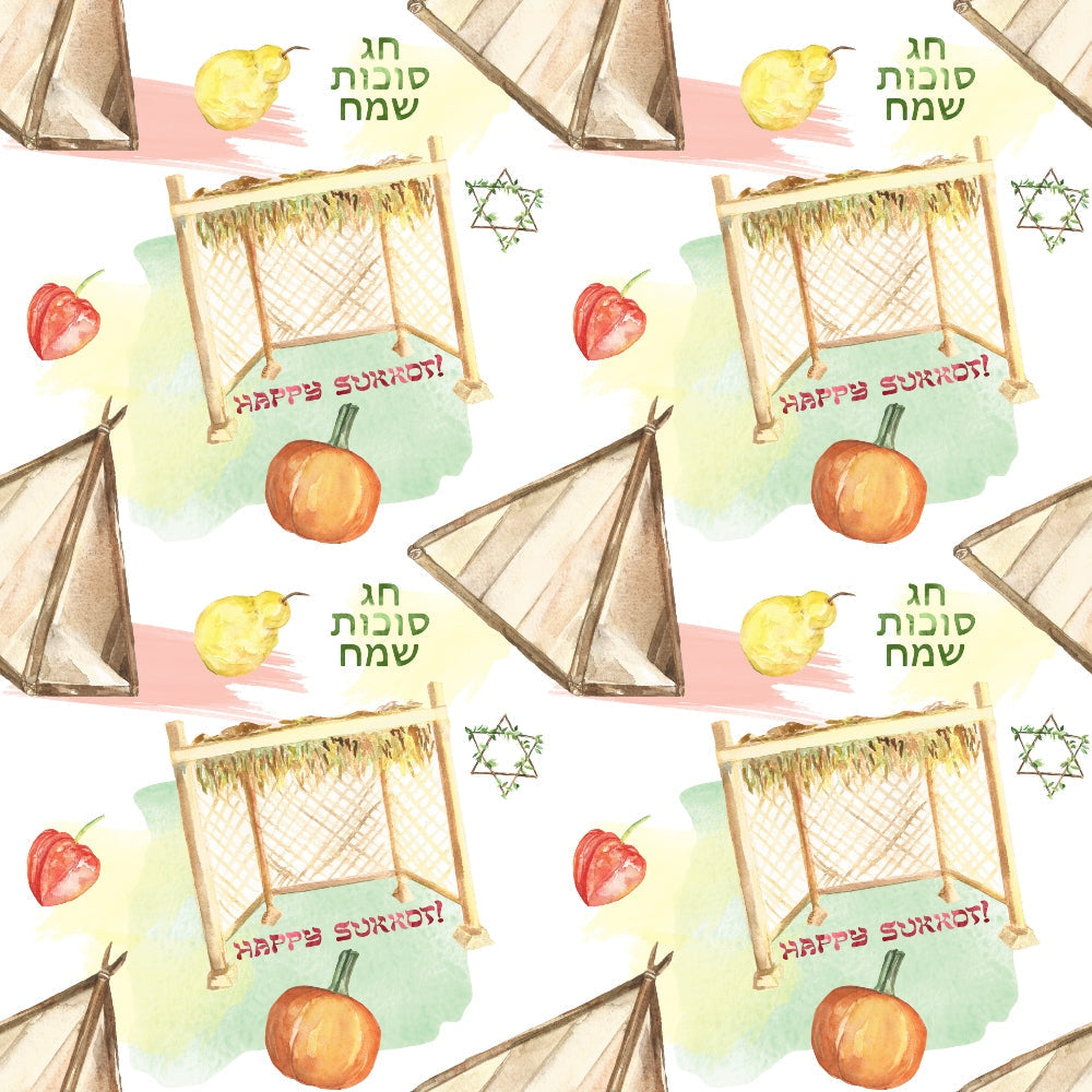 Lulav and Etrog Pattern 11 Minky Fabric