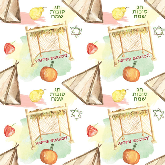 Lulav and Etrog Pattern 11 Minky Fabric
