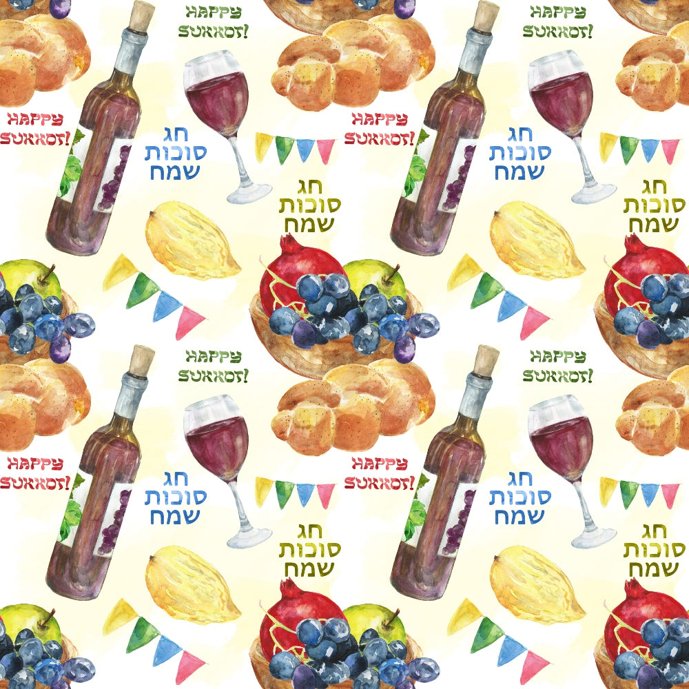 Lulav and Etrog Pattern 15 Minky Fabric