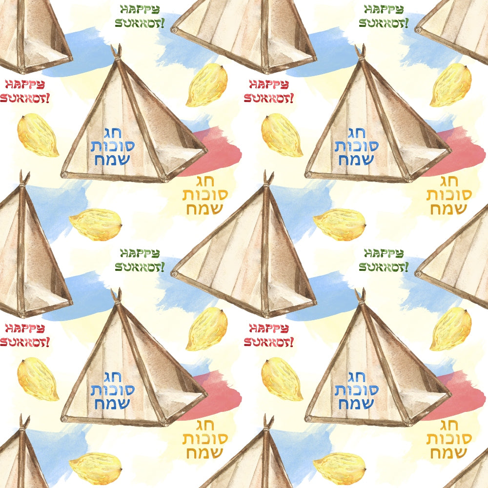 Lulav and Etrog Pattern 16 Minky Fabric