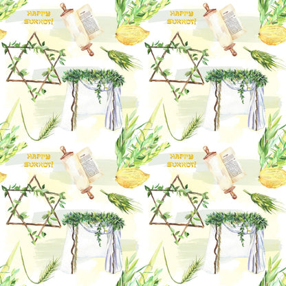 Lulav and Etrog Pattern 4 Minky Fabric