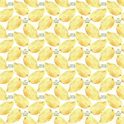 Lulav and Etrog Pattern 6 Minky Fabric