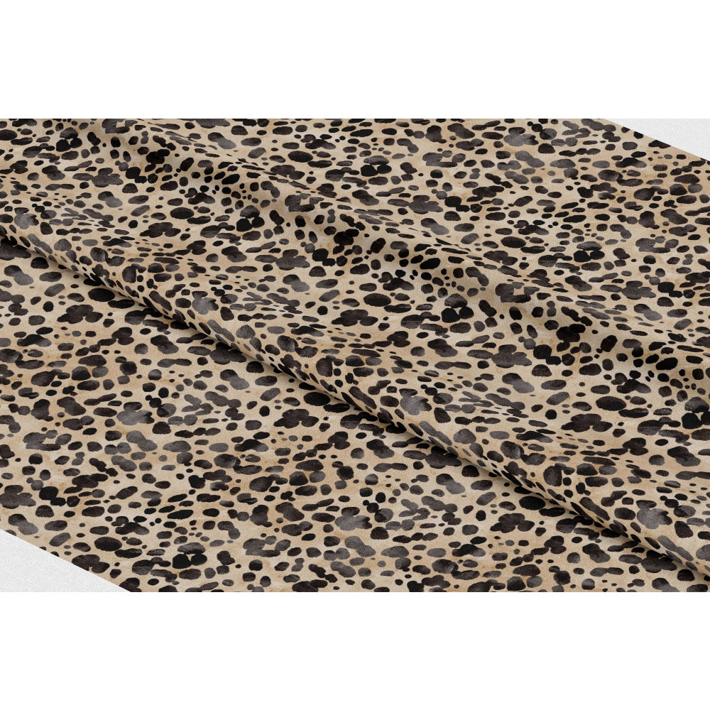Watercolor Leopard Print 2 Quilting Cotton Fabric