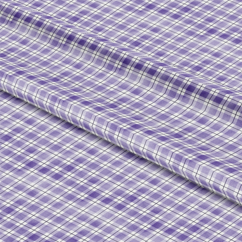 Watercolor Lumberjack Plaid Pattern 23 Quilting Cotton Fabric
