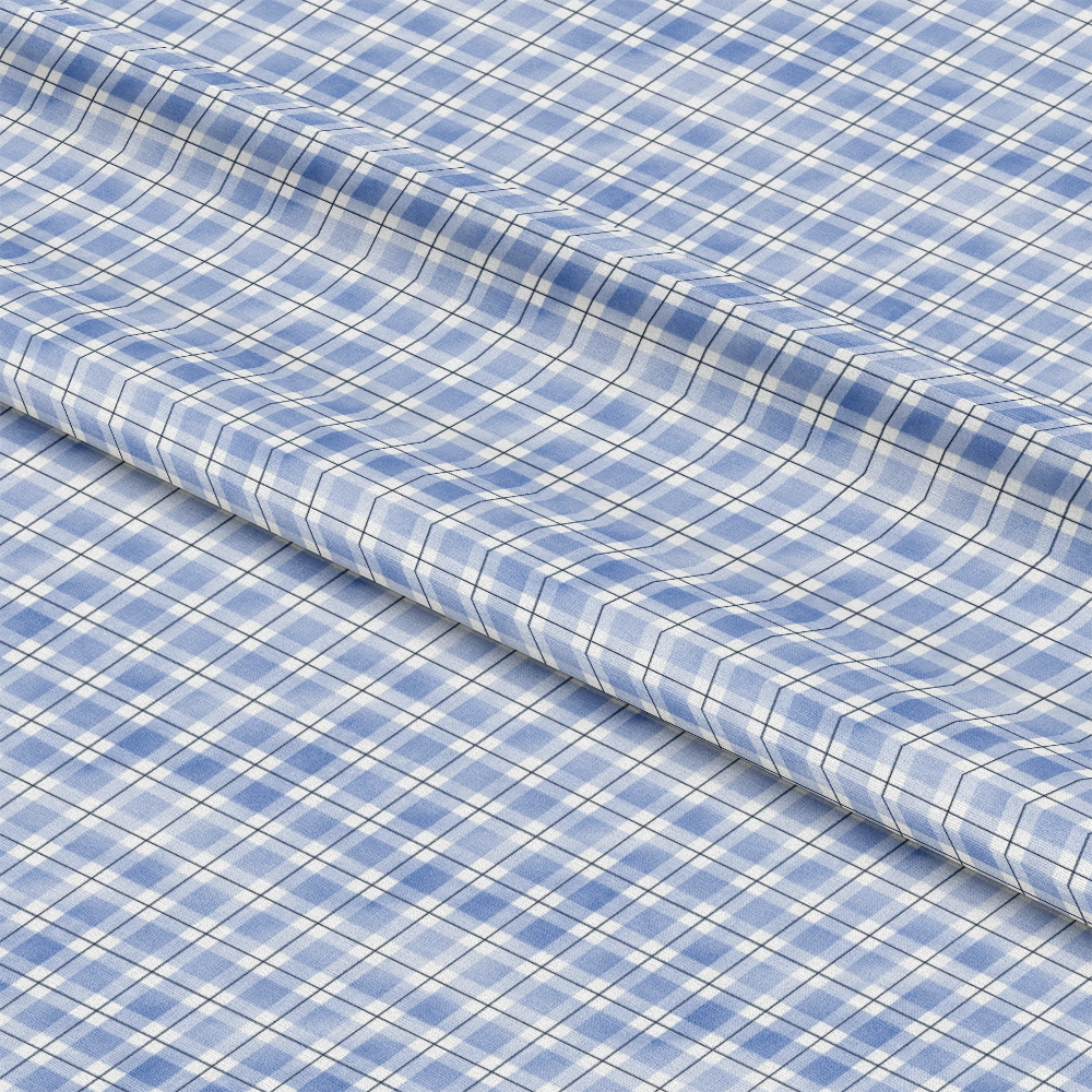 Watercolor Lumberjack Plaid Pattern 25 Quilting Cotton Fabric