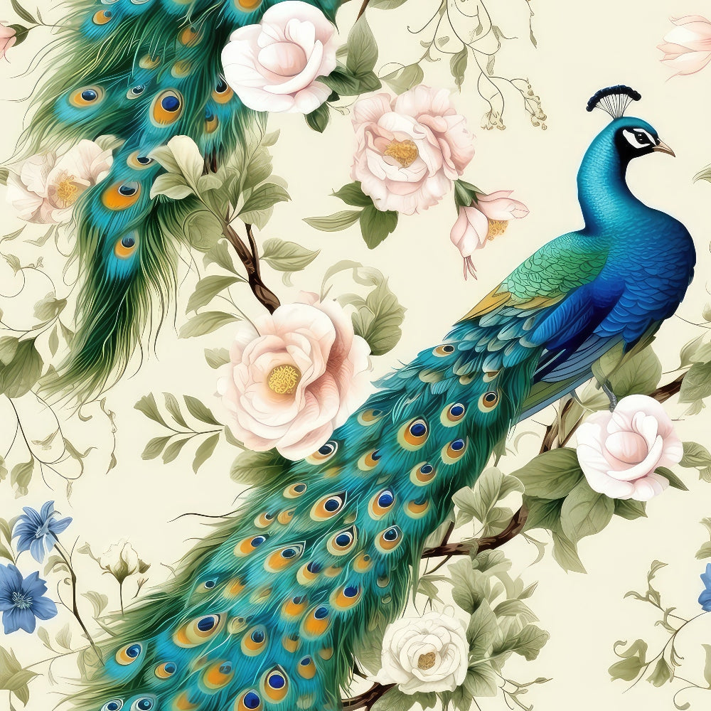 Regal Plumes Pattern 11 Minky Fabric