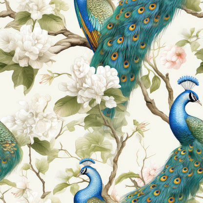 Regal Plumes Pattern 6 Minky Fabric