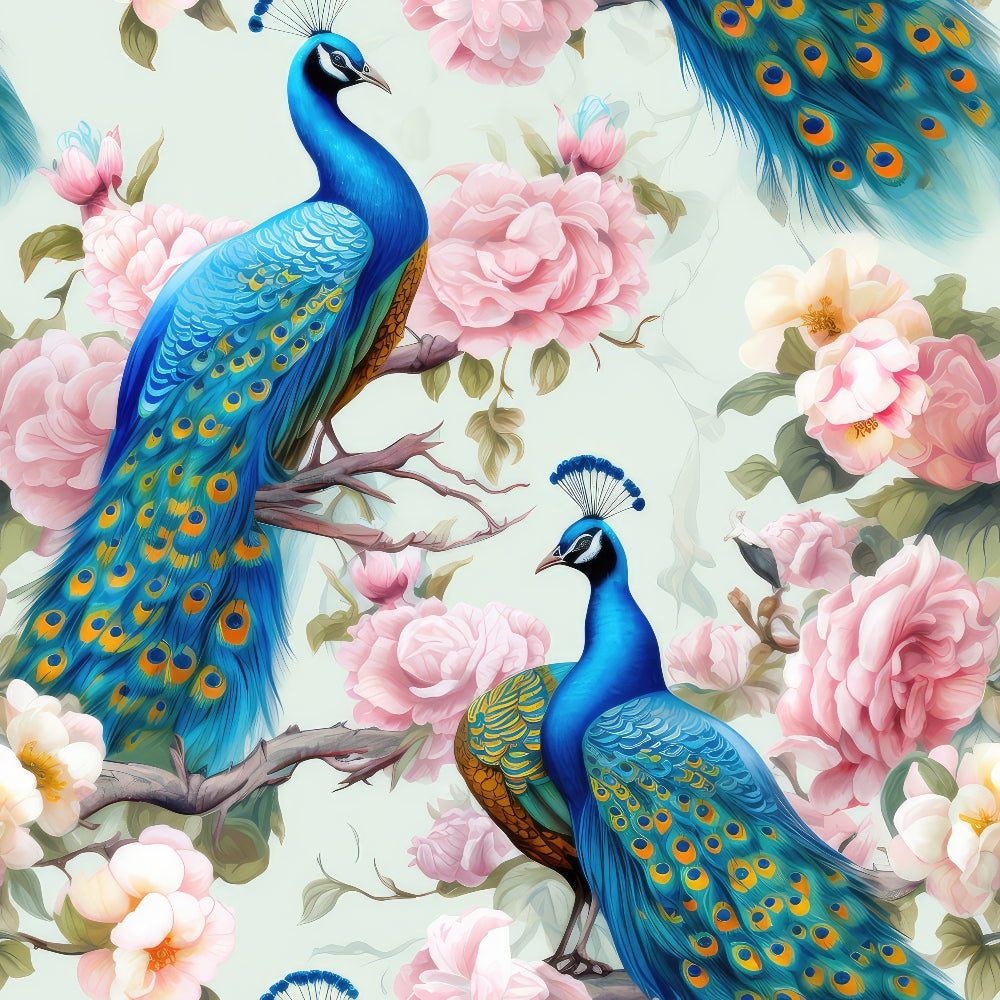 Regal Plumes Pattern 7 Minky Fabric