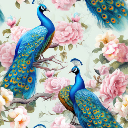 Regal Plumes Pattern 7 Minky Fabric