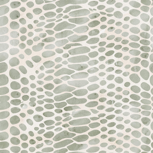 Watercolor Snake Print 1 Quilting Cotton Fabric