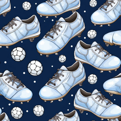Watercolor Soccer Minky Fabric