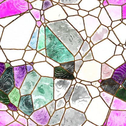 Gilded Mosaic Pattern 12 Minky Fabric