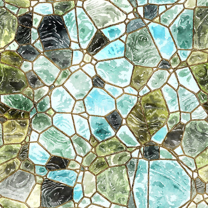 Gilded Mosaic Pattern 5 Minky Fabric