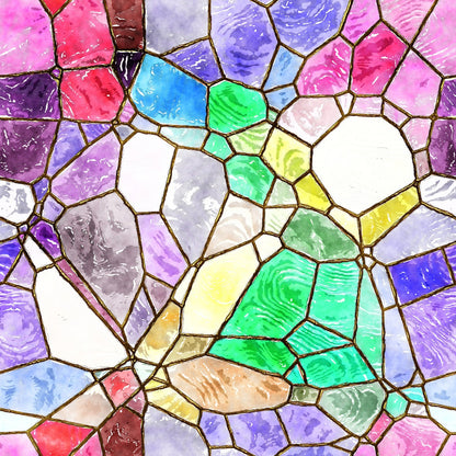 Gilded Mosaic Pattern 7 Minky Fabric