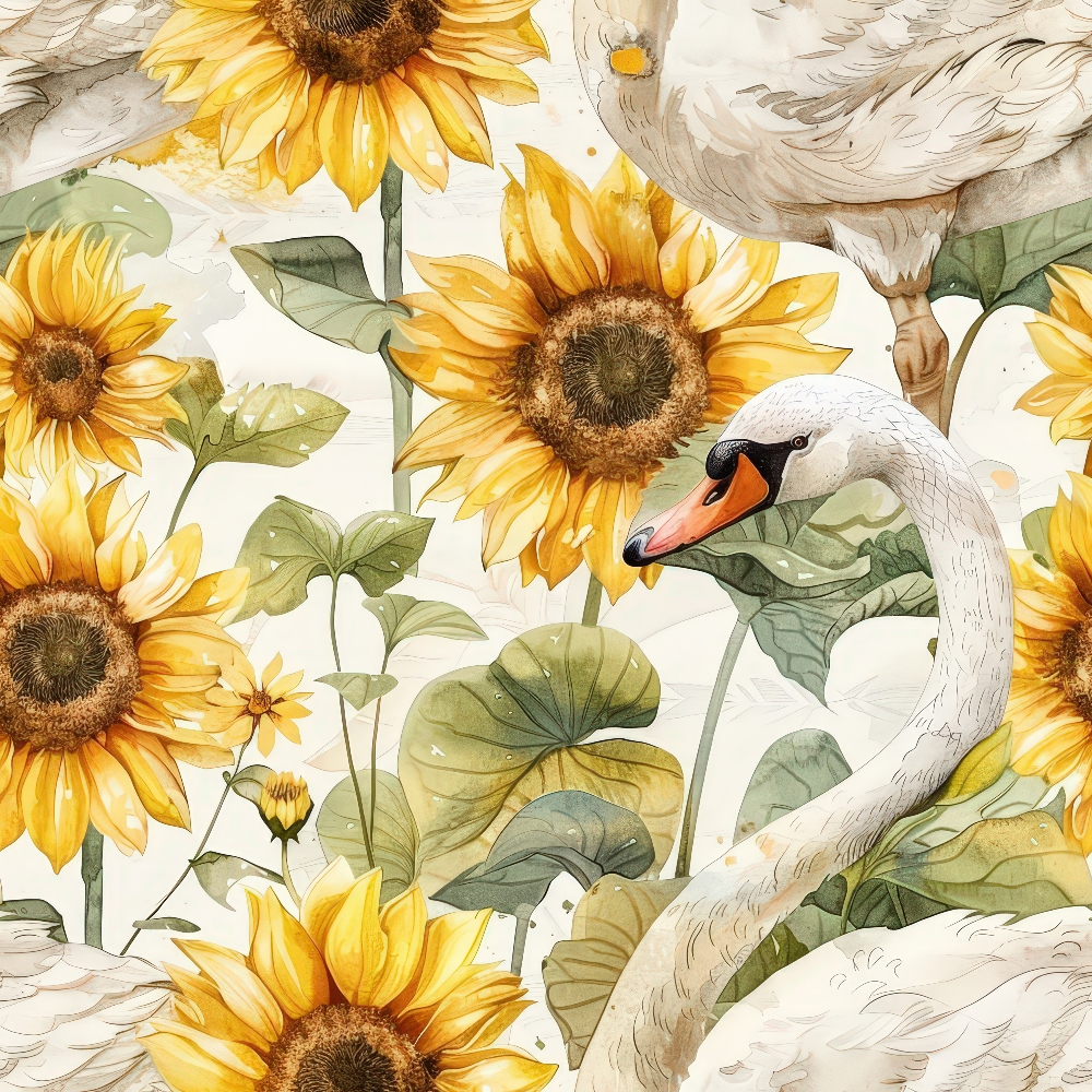 Cygnet Blooms Pattern 4 Minky Fabric