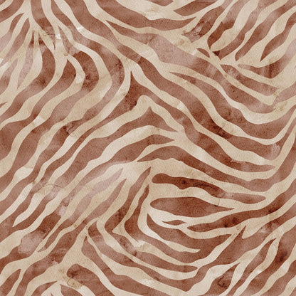 Watercolor Tiger Print 2 Minky Fabric
