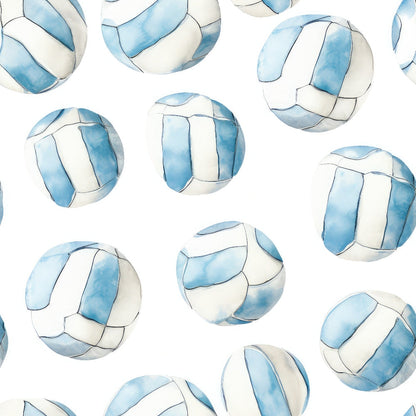 Watercolor Volleyball Minky Fabric