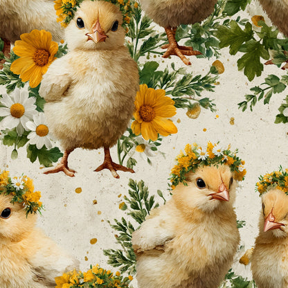 Watercolor Happy Easter Pattern 23 Quilting Cotton Fabric