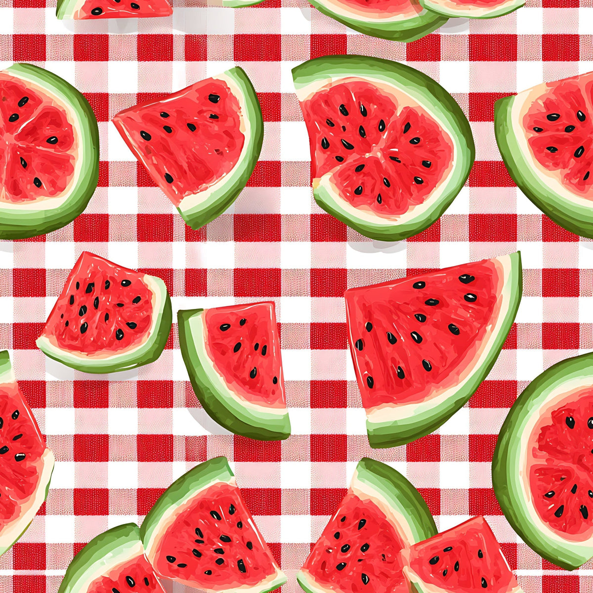 Summer Melon Slices Pattern 10 Minky Fabric