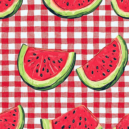 Summer Melon Slices Pattern 11 Minky Fabric