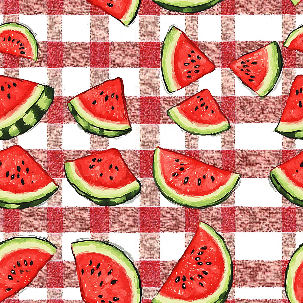Summer Melon Slices Pattern 12 Minky Fabric