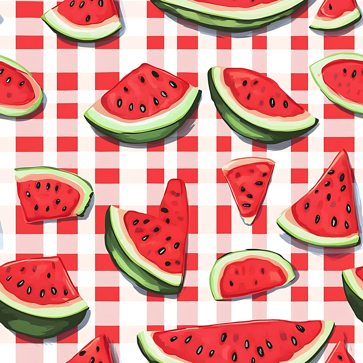 Summer Melon Slices Pattern 14 Minky Fabric