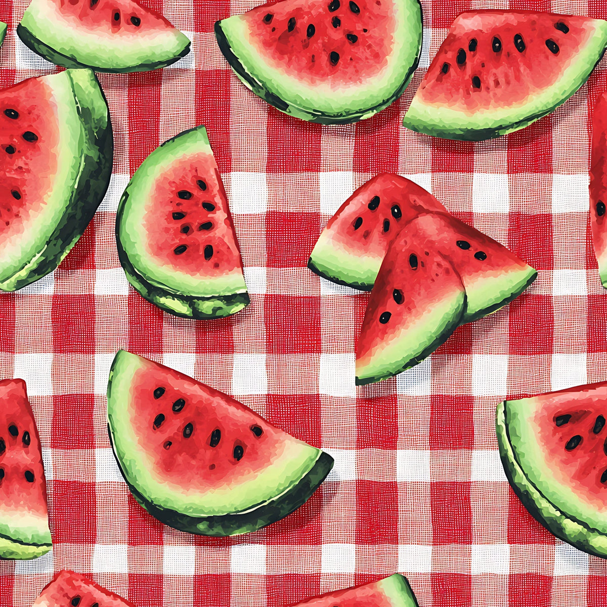 Summer Melon Slices Pattern 15 Minky Fabric