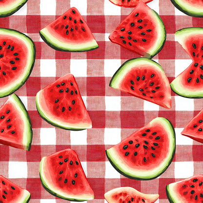 Summer Melon Slices Pattern 16 Minky Fabric