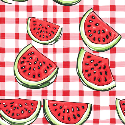 Summer Melon Slices Pattern 19 Minky Fabric